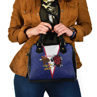 American Samoa Heart Tribal Personalized Shoulder Handbag Polynesian Patterns LT9 - Polynesian Pride