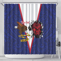 American Samoa Heart Tribal Personalized Shower Curtain Polynesian Patterns LT9 - Polynesian Pride