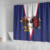 American Samoa Heart Tribal Personalized Shower Curtain Polynesian Patterns LT9 - Polynesian Pride
