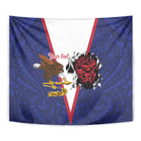 American Samoa Heart Tribal Personalized Tapestry Polynesian Patterns LT9 - Polynesian Pride