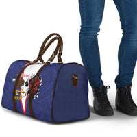 American Samoa Heart Tribal Personalized Travel Bag Polynesian Patterns LT9 - Polynesian Pride