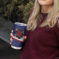 American Samoa Heart Tribal Personalized Tumbler Cup Polynesian Patterns LT9 - Polynesian Pride