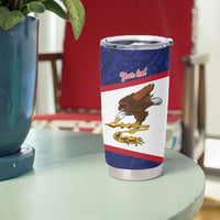 American Samoa Heart Tribal Personalized Tumbler Cup Polynesian Patterns LT9 - Polynesian Pride