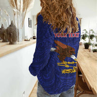 American Samoa Heart Tribal Personalized Women Casual Shirt Polynesian Patterns LT9 - Polynesian Pride