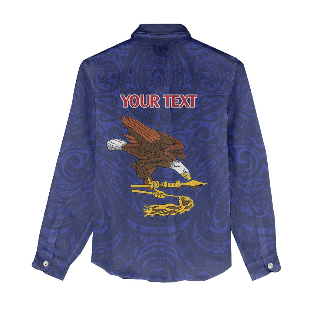 American Samoa Heart Tribal Personalized Women Casual Shirt Polynesian Patterns LT9 - Polynesian Pride