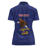 American Samoa Heart Tribal Personalized Women Polo Shirt Polynesian Patterns LT9 - Polynesian Pride