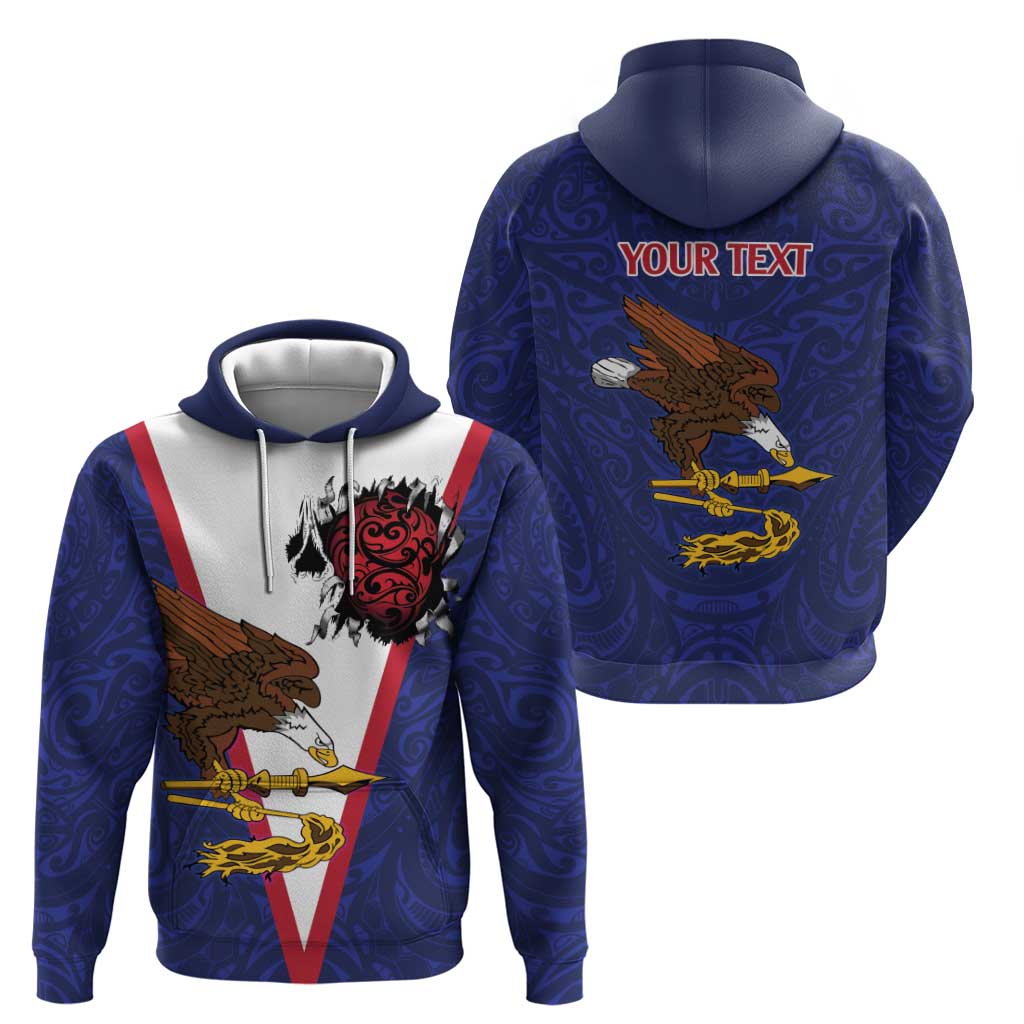 American Samoa Heart Tribal Personalized Zip Hoodie Polynesian Patterns LT9 - Polynesian Pride