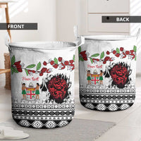 Fiji Heart Tribal Personalised Laundry Basket Polynesian Patterns LT9 - Polynesian Pride