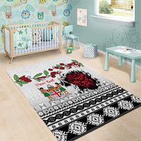 Fiji Heart Tribal Personalised Area Rug Polynesian Patterns LT9 - Polynesian Pride
