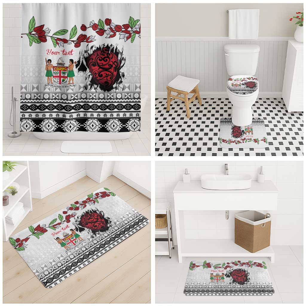 Fiji Heart Tribal Personalised Bathroom Set Polynesian Patterns LT9 - Polynesian Pride