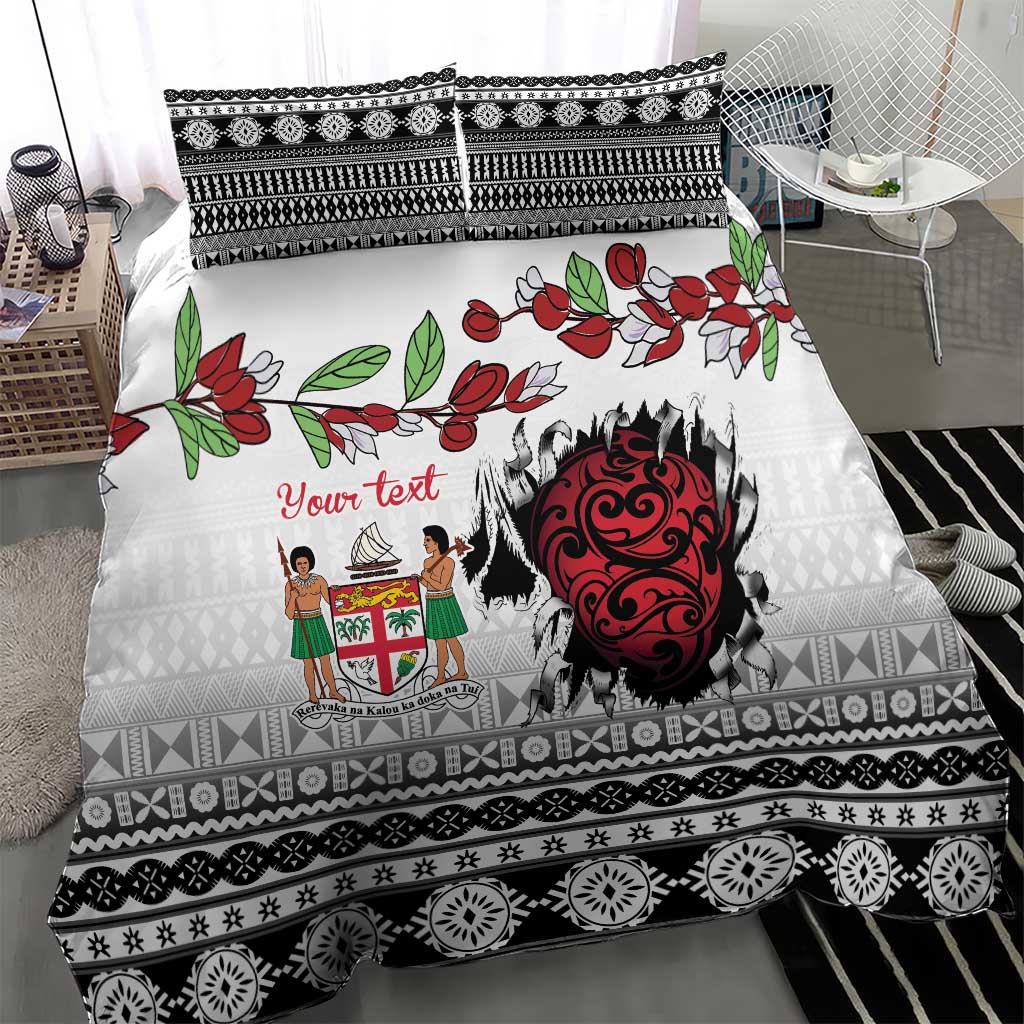 Fiji Heart Tribal Personalised Bedding Set Polynesian Patterns LT9 - Polynesian Pride