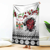 Fiji Heart Tribal Personalised Blanket Polynesian Patterns LT9 - Polynesian Pride
