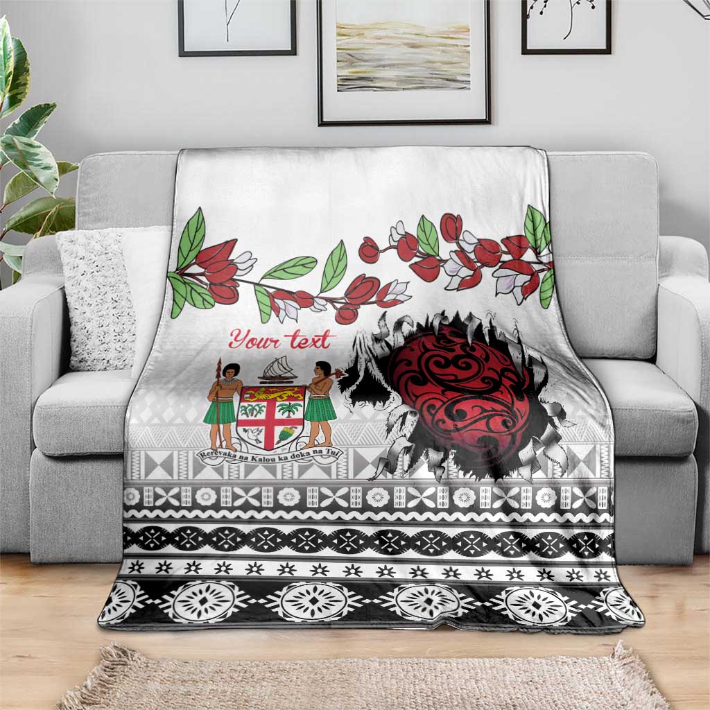 Fiji Heart Tribal Personalised Blanket Polynesian Patterns LT9 - Polynesian Pride