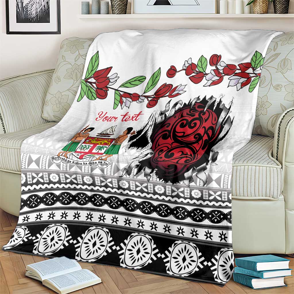 Fiji Heart Tribal Personalised Blanket Polynesian Patterns LT9 - Polynesian Pride