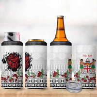 Fiji Heart Tribal Personalised 4 in 1 Can Cooler Tumbler Polynesian Patterns LT9 - Polynesian Pride