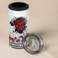 Fiji Heart Tribal Personalised 4 in 1 Can Cooler Tumbler Polynesian Patterns LT9 - Polynesian Pride