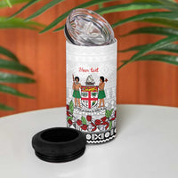 Fiji Heart Tribal Personalised 4 in 1 Can Cooler Tumbler Polynesian Patterns LT9 - Polynesian Pride