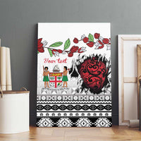 Fiji Heart Tribal Personalised Canvas Wall Art Polynesian Patterns LT9 - Polynesian Pride