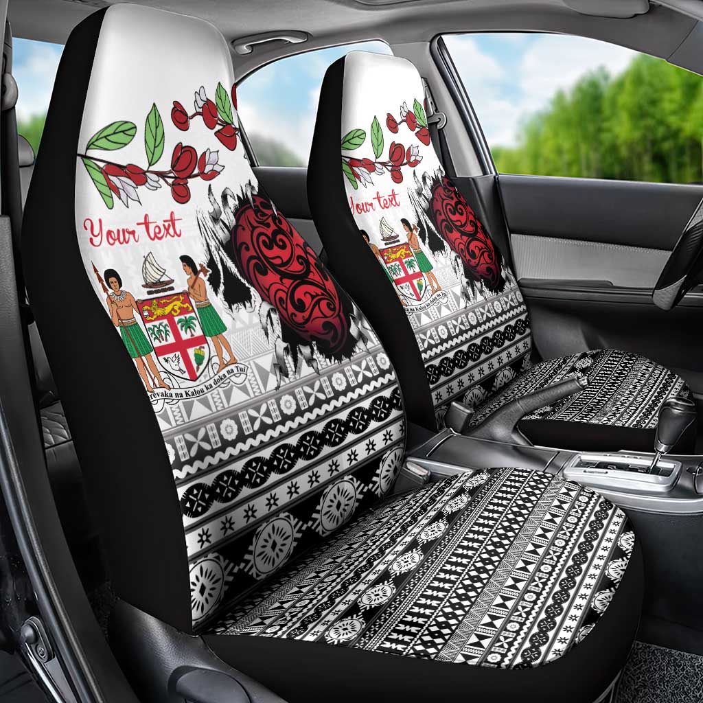 Fiji Heart Tribal Personalised Car Seat Cover Polynesian Patterns LT9 - Polynesian Pride