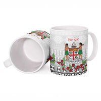 Fiji Heart Tribal Personalised Ceramic Mug Polynesian Patterns LT9 - Polynesian Pride
