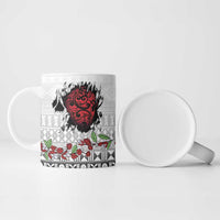 Fiji Heart Tribal Personalised Ceramic Mug Polynesian Patterns LT9 - Polynesian Pride