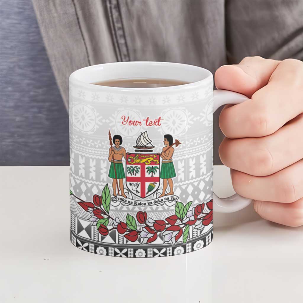 Fiji Heart Tribal Personalised Ceramic Mug Polynesian Patterns LT9 - Polynesian Pride