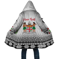 Fiji Heart Tribal Personalised Cloak Polynesian Patterns LT9 Unisex White - Polynesian Pride