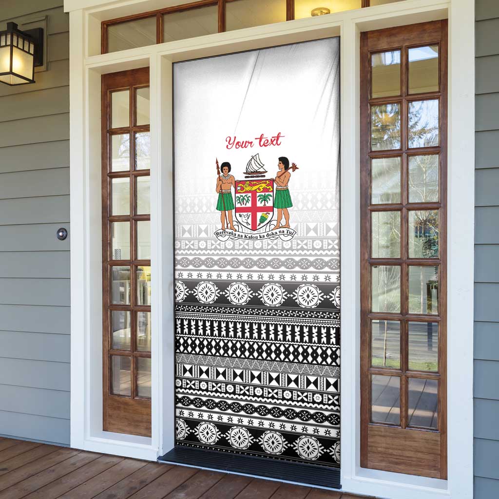 Fiji Heart Tribal Personalised Door Cover Polynesian Patterns LT9 - Polynesian Pride