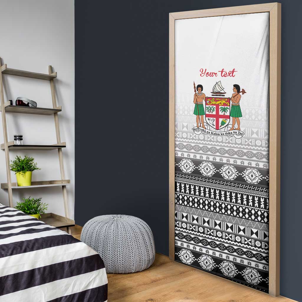 Fiji Heart Tribal Personalised Door Cover Polynesian Patterns LT9 - Polynesian Pride