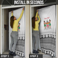 Fiji Heart Tribal Personalised Door Cover Polynesian Patterns LT9 - Polynesian Pride