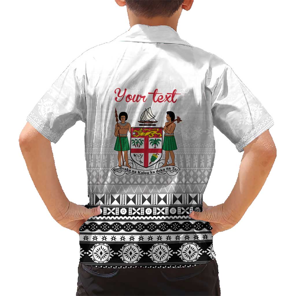 Fiji Heart Tribal Personalised Family Matching Off The Shoulder Long Sleeve Dress and Hawaiian Shirt Polynesian Patterns