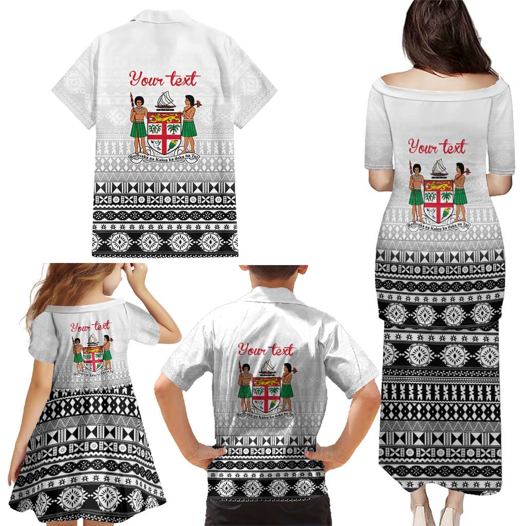 Fiji Heart Tribal Personalised Family Matching Puletasi and Hawaiian Shirt Polynesian Patterns LT9 - Polynesian Pride