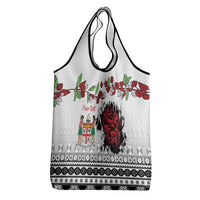 Fiji Heart Tribal Personalised Grocery Bag Polynesian Patterns LT9 - Polynesian Pride