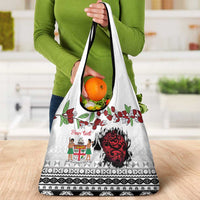 Fiji Heart Tribal Personalised Grocery Bag Polynesian Patterns LT9 - Polynesian Pride