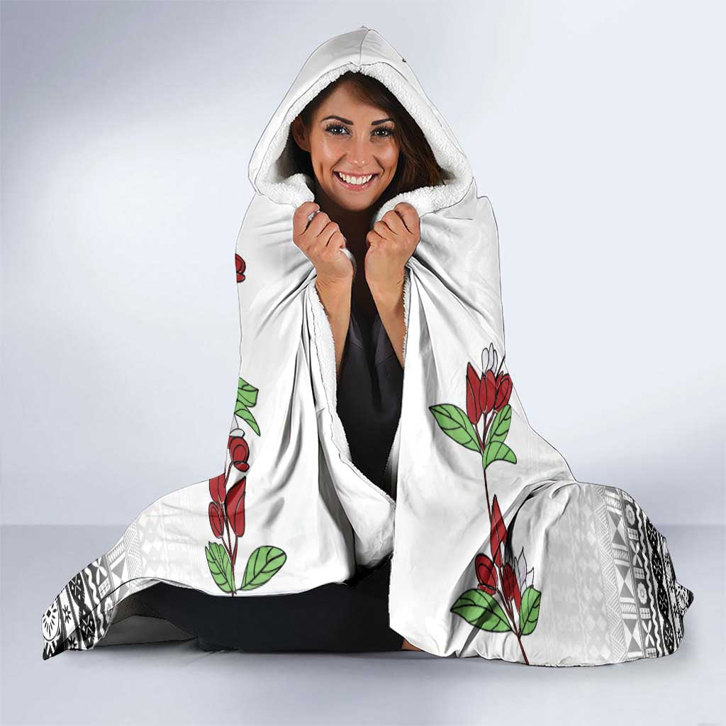 Fiji Heart Tribal Personalised Hooded Blanket Polynesian Patterns LT9 - Polynesian Pride