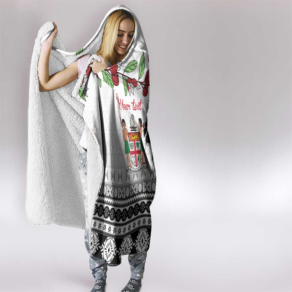 Fiji Heart Tribal Personalised Hooded Blanket Polynesian Patterns LT9 - Polynesian Pride
