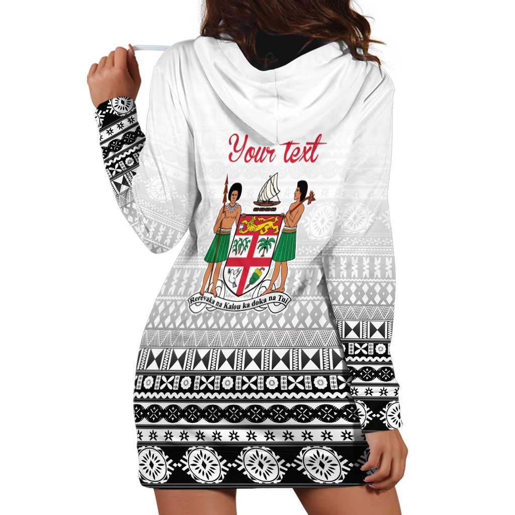 Fiji Heart Tribal Personalised Hoodie Dress Polynesian Patterns LT9 - Polynesian Pride