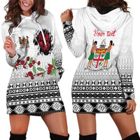 Fiji Heart Tribal Personalised Hoodie Dress Polynesian Patterns LT9 - Polynesian Pride