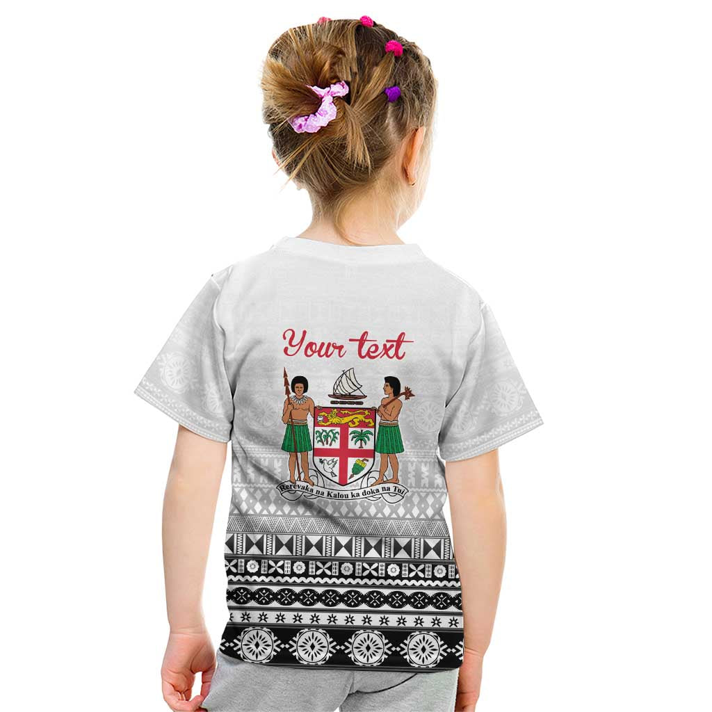 Fiji Heart Tribal Personalised Kid T Shirt Polynesian Patterns LT9 - Polynesian Pride