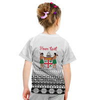 Fiji Heart Tribal Personalised Kid T Shirt Polynesian Patterns LT9 - Polynesian Pride