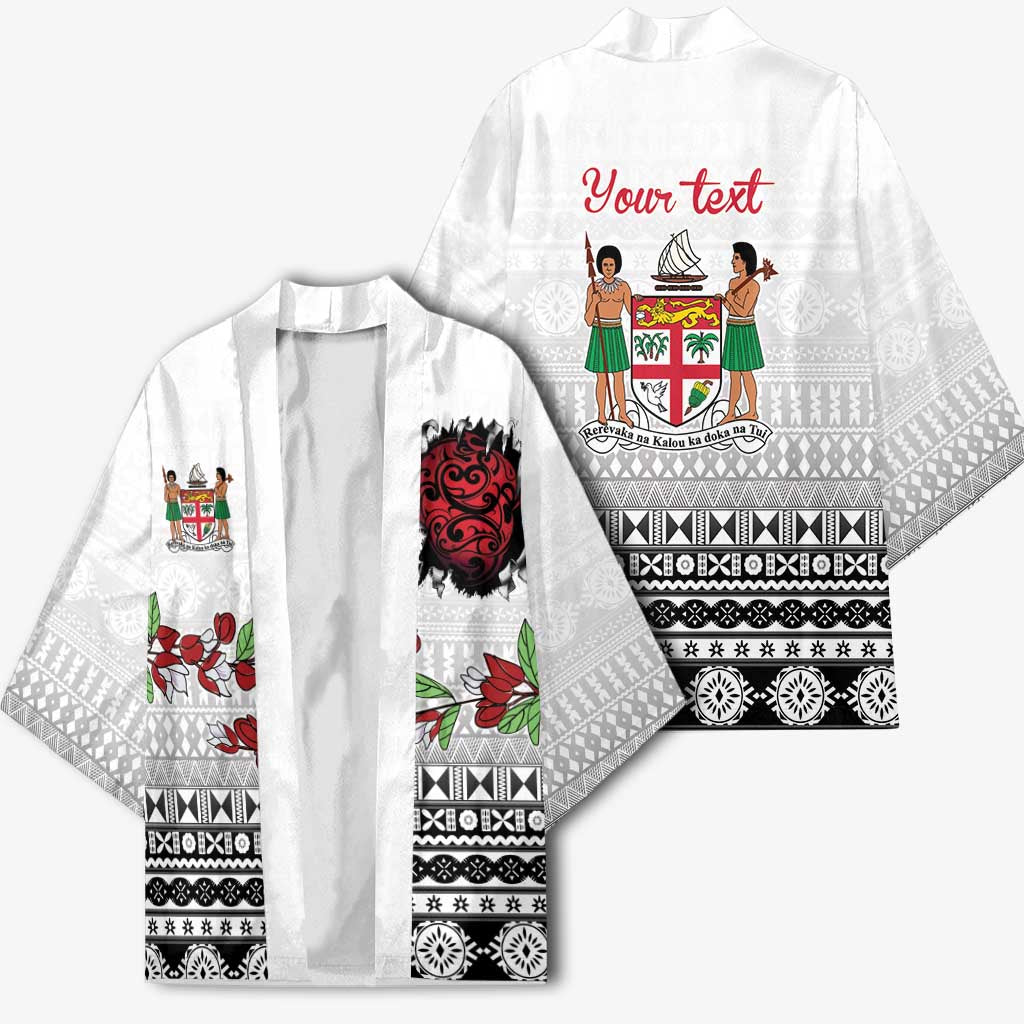 Fiji Heart Tribal Personalised Kimono Polynesian Patterns LT9 - Polynesian Pride