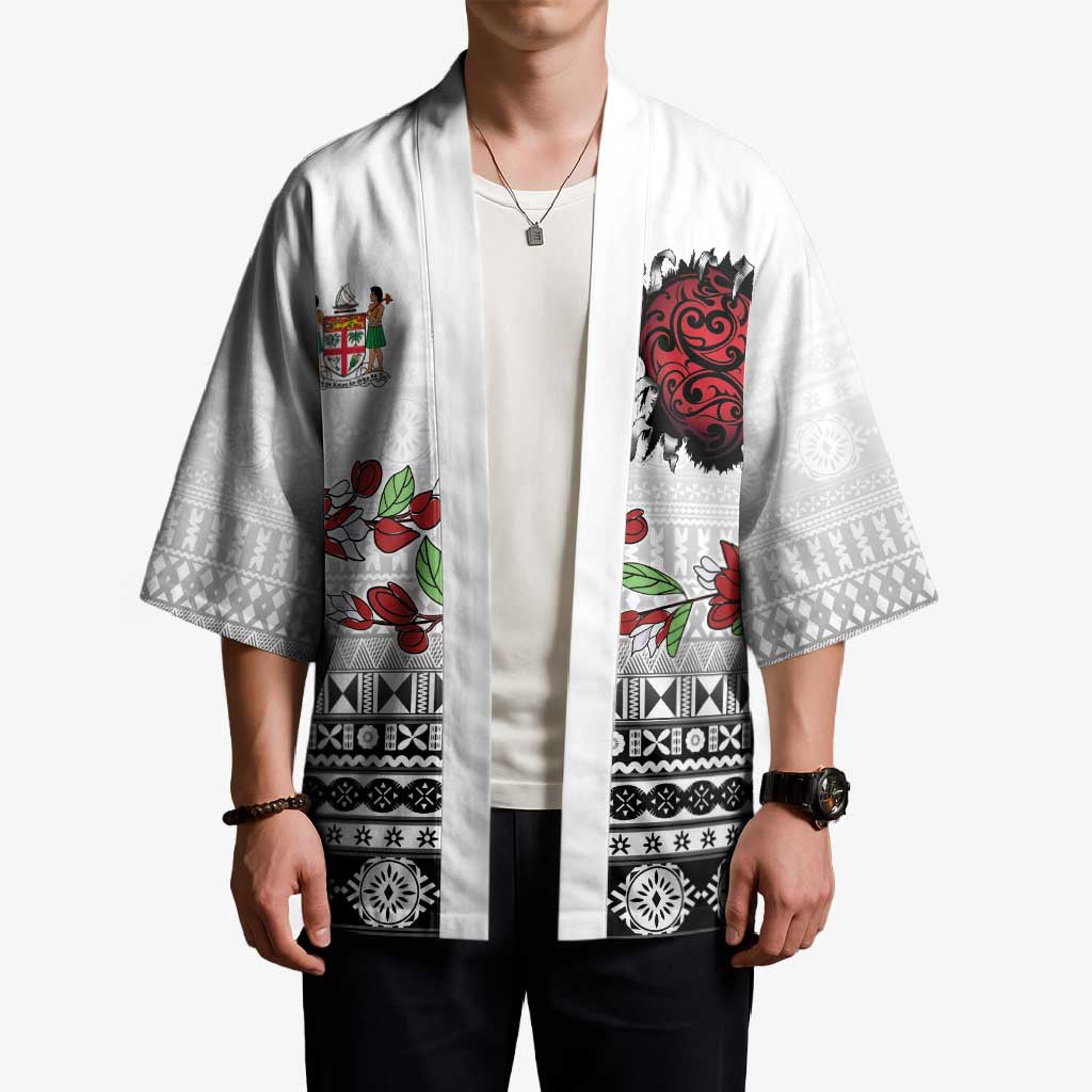 Fiji Heart Tribal Personalised Kimono Polynesian Patterns LT9 - Polynesian Pride