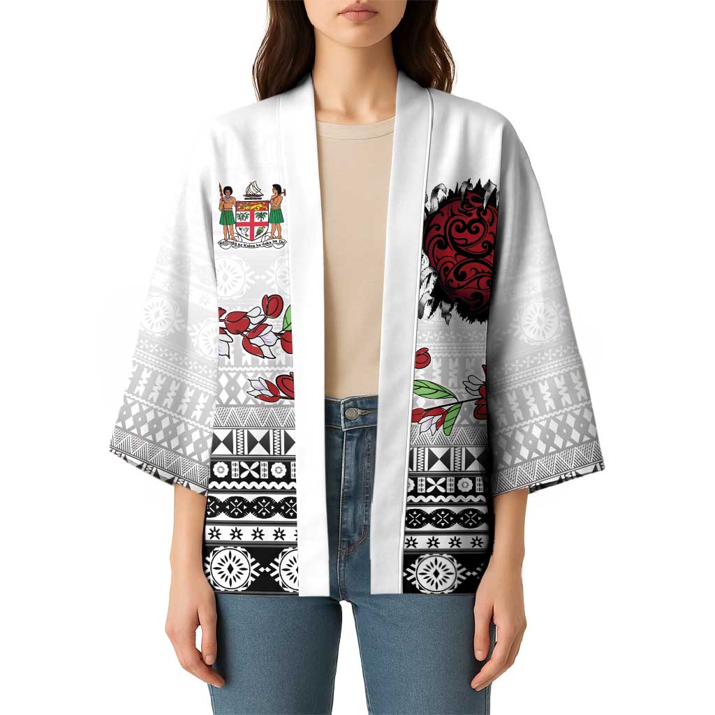 Fiji Heart Tribal Personalised Kimono Polynesian Patterns LT9 - Polynesian Pride