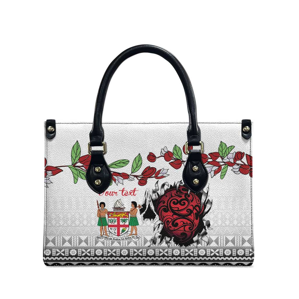 Fiji Heart Tribal Personalised Leather Bag Polynesian Patterns LT9 - Polynesian Pride