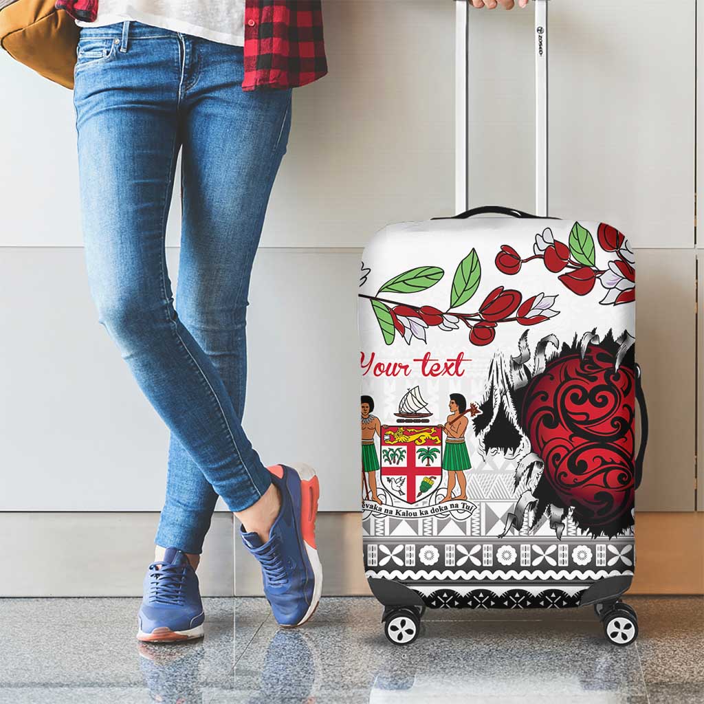 Fiji Heart Tribal Personalised Luggage Cover Polynesian Patterns LT9 - Polynesian Pride