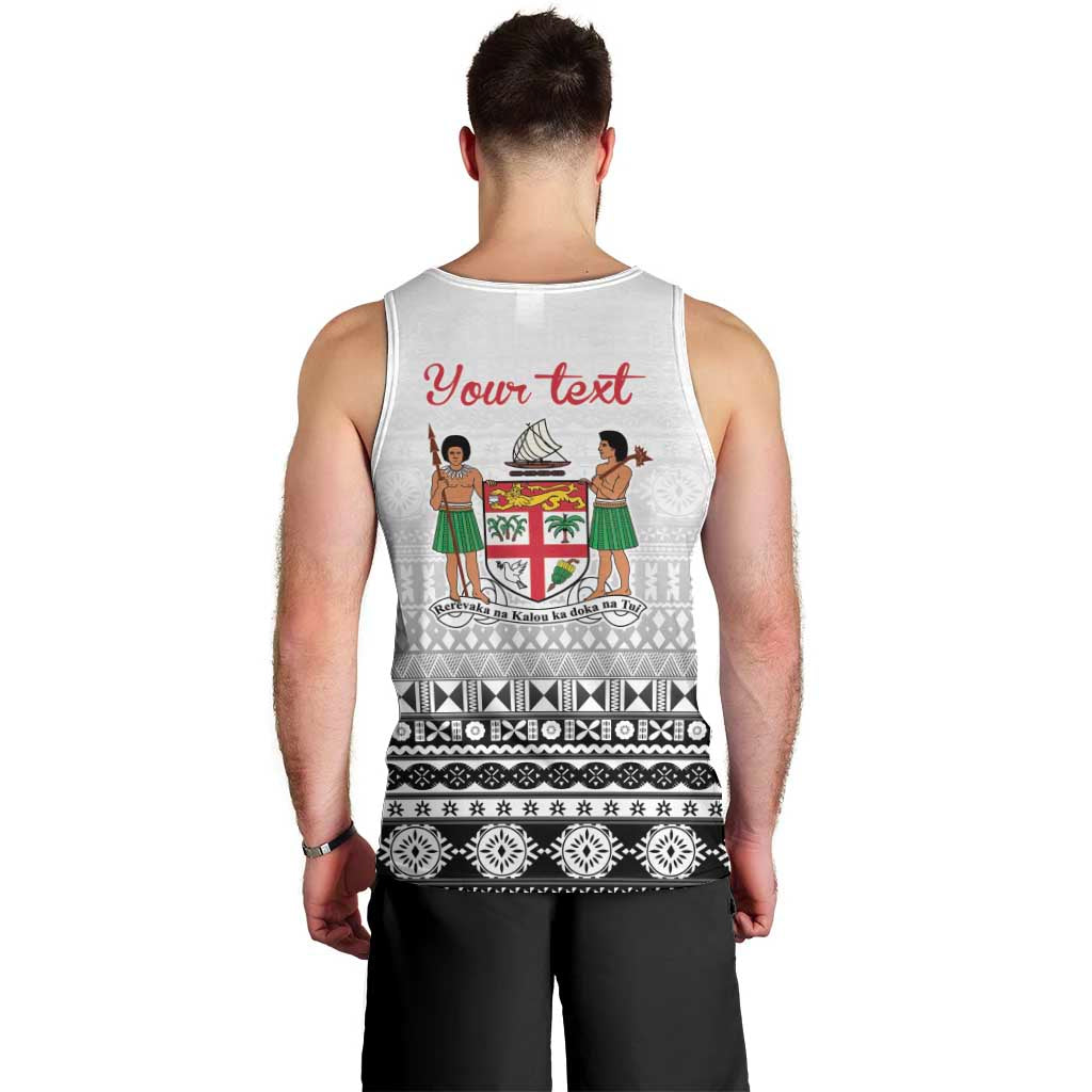 Fiji Heart Tribal Personalised Men Tank Top Polynesian Patterns LT9 - Polynesian Pride