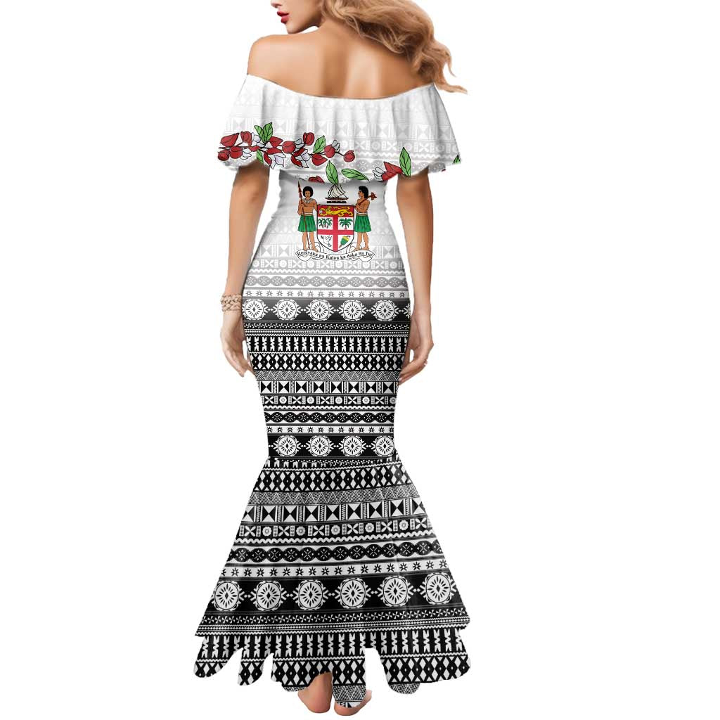 Fiji Heart Tribal Personalised Mermaid Dress Polynesian Patterns LT9 - Polynesian Pride