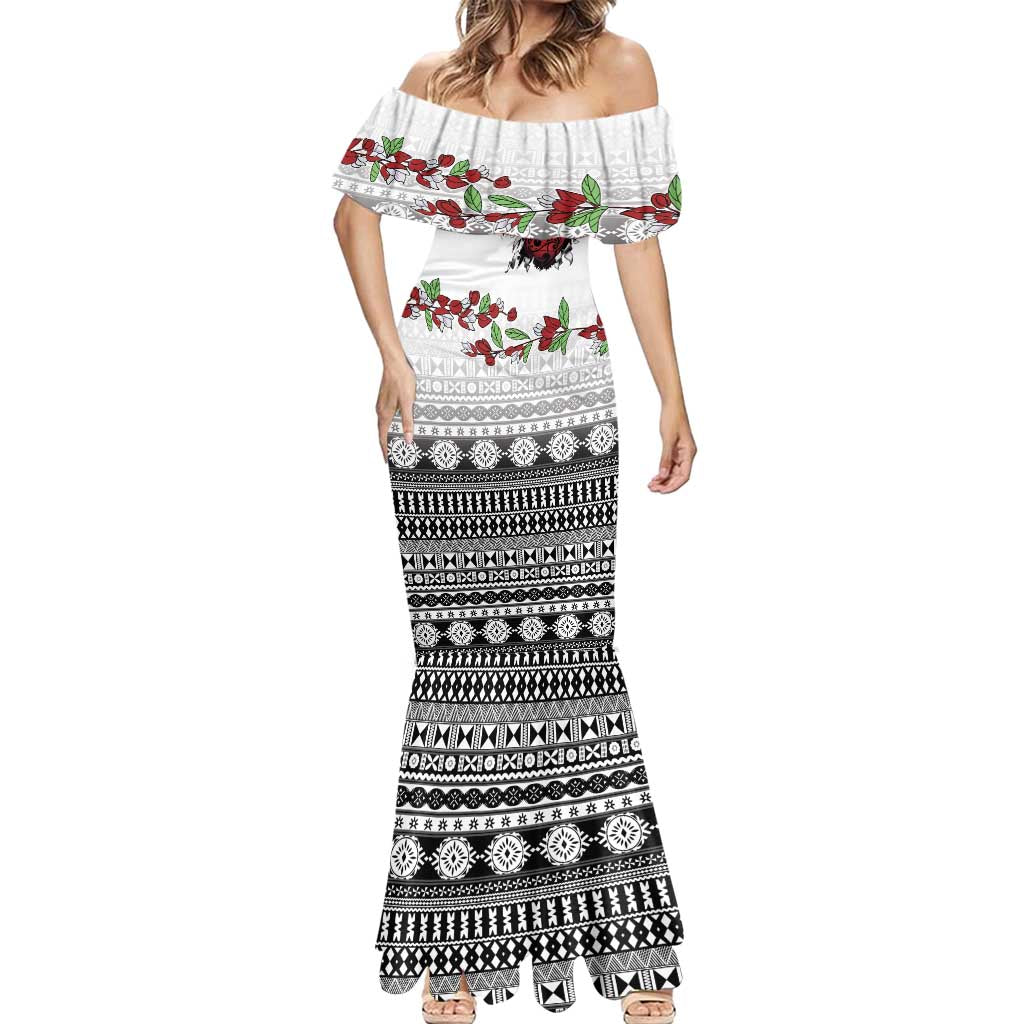 Fiji Heart Tribal Personalised Mermaid Dress Polynesian Patterns LT9 - Polynesian Pride