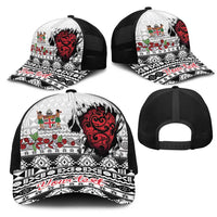Fiji Heart Tribal Personalised Mesh Trucker Cap Polynesian Patterns LT9 - Polynesian Pride