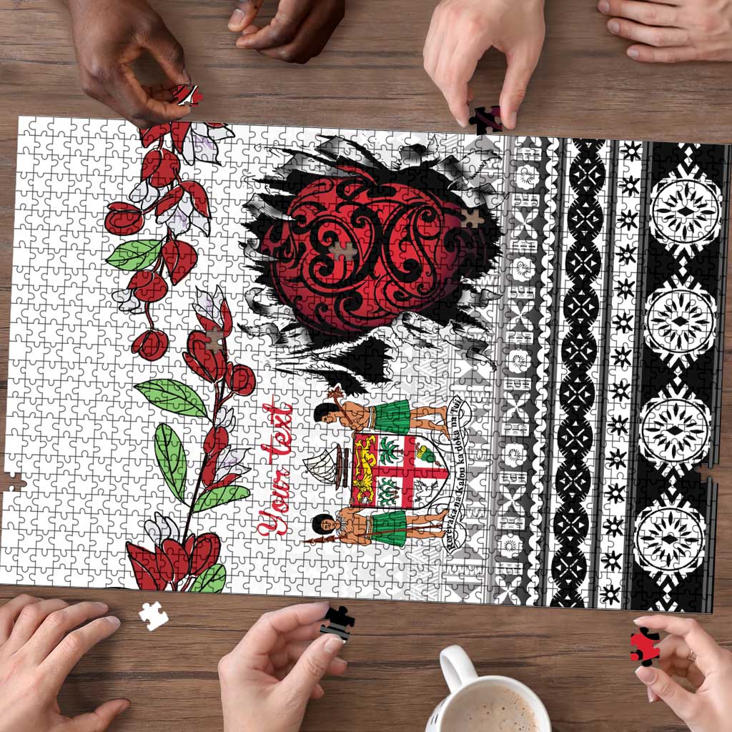 Fiji Heart Tribal Personalised Puzzle Polynesian Patterns LT9 - Polynesian Pride